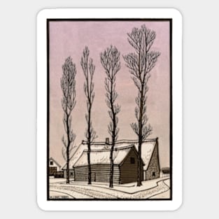 Winter scene Sticker